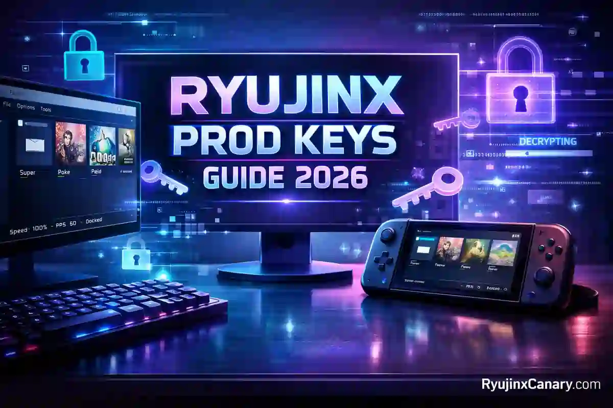 Ryujinx Canary prod keys setup guide for Nintendo Switch emulation in 2026