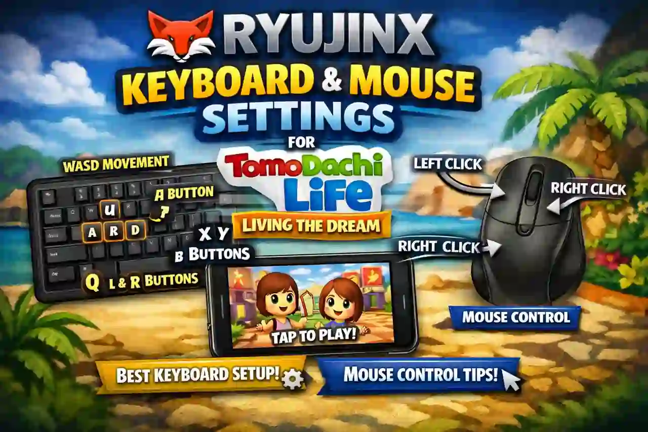 Ryujinx Keyboard and Mouse Settings for Tomodachi Life Living the Dream